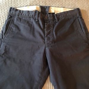 RRL  RALPH LAUREN OFFICER CHINOS, BLUE 30”